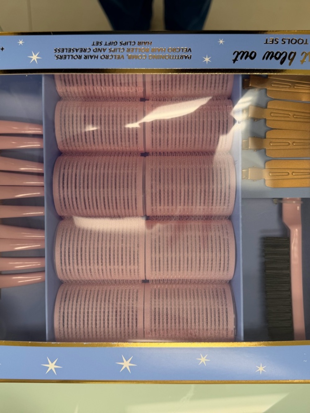 Amazon Pink and Gold Women Hair Tools Set